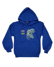 Hanorac baieti cu gluga dinozaur, verde, 6-11 ani