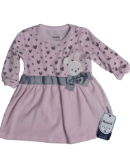 Rochiță catifea cu iepuraș