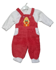 Salopete cocolino fete, ratusca, corai, 3 ani