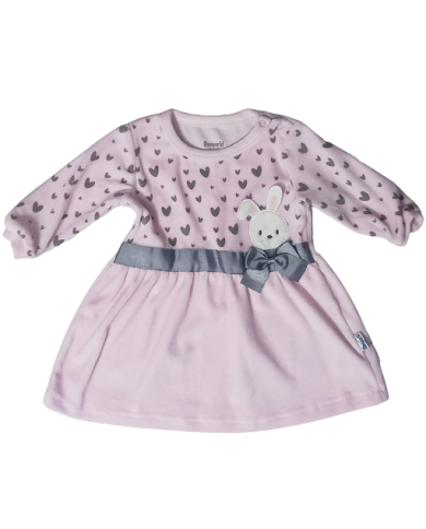 Rochiță catifea cu iepuraș