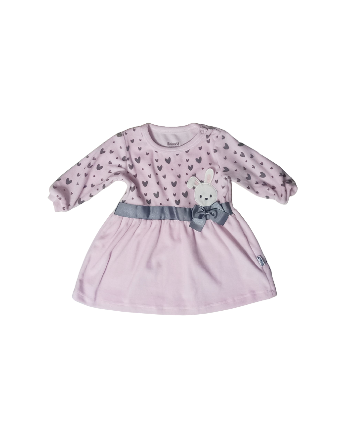 Rochiță catifea cu iepuraș