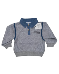 Compleu copii BK urs, bumbac vatuit, verde, 2-5 ani