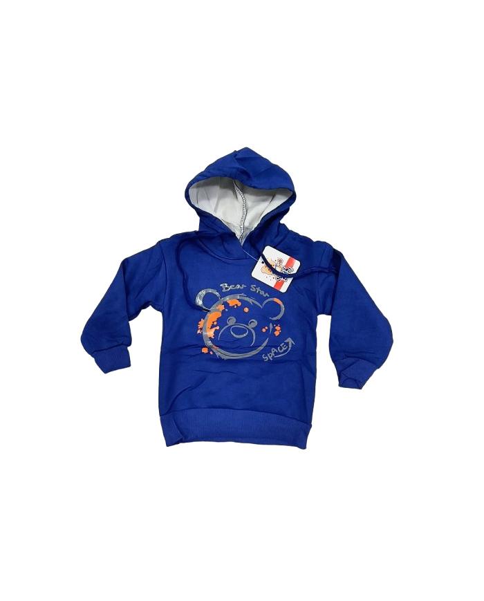Hanorac baieti usor vatuit, SPACE, albastru, 1-4 ani