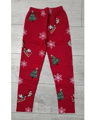 Colanti Craciun usor vatuiti, ren, rosu, 1-4 ani