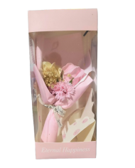 Aranjament cadou ETERNAL HAPPINESS cu trandafiri de sapun