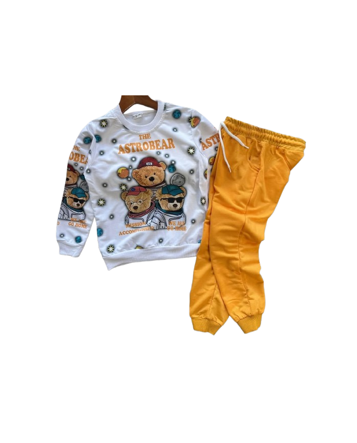Compleu copii ASTROBEAR, galben, 3-8 ani