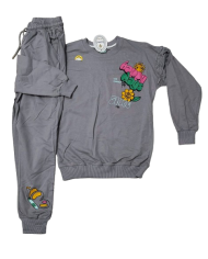 Compleu fete MINNIE, rosu, 3-8 ani, bumbac