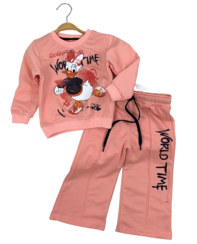 Compleu fetite DAISY DUCK, somon, 2-5 ani