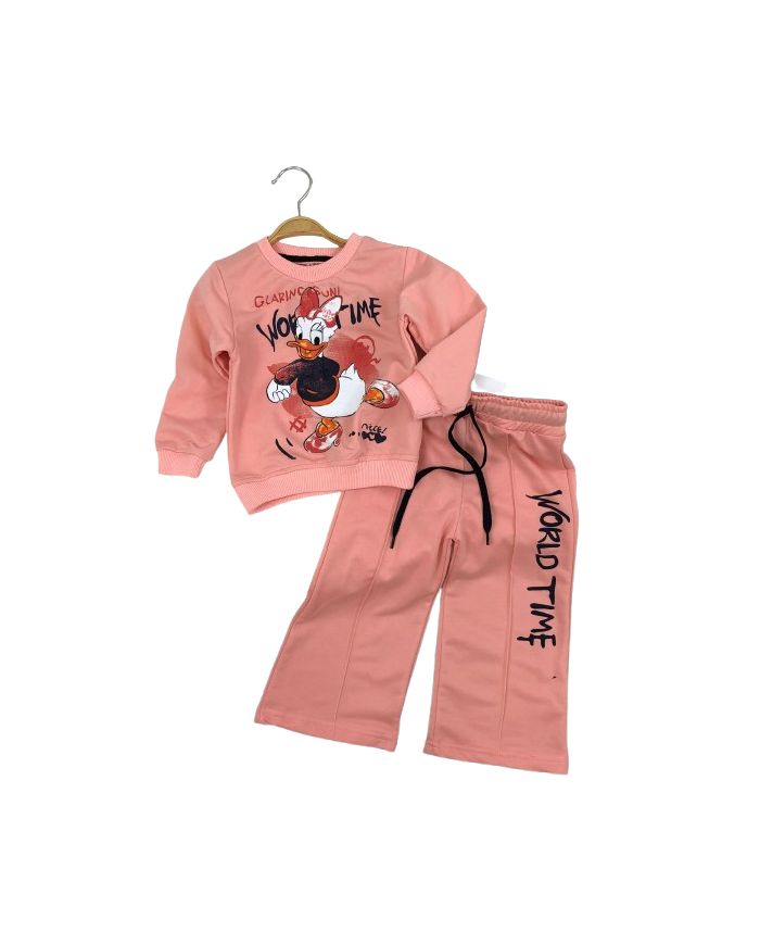 Compleu fetite DAISY DUCK, somon, 2-5 ani