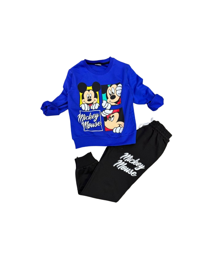 Compleu baieti MICKEY, albastru, 3-10 ani