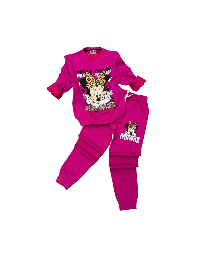 Compleu fete MINNIE, ciclam, 3-10 ani