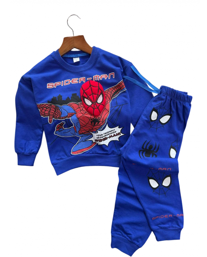 Compleu copii SPIDER MAN, albastru, 2-5 ani