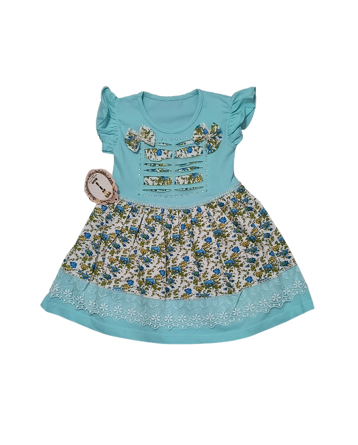 Rochita eleganta cu fundite si strasuri pentru fetite, 2-4 ani