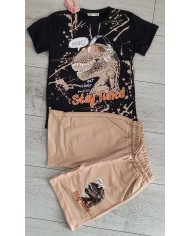 Compleu copii TUESDAY, bumbac, 3-10 ani, gri