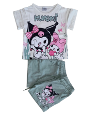 Compleu fete vara, PAW PATROL, roz pudra, 3-10 ani