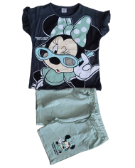 Compleu fete vara KUROMI, verde deschis, 3-10 ani